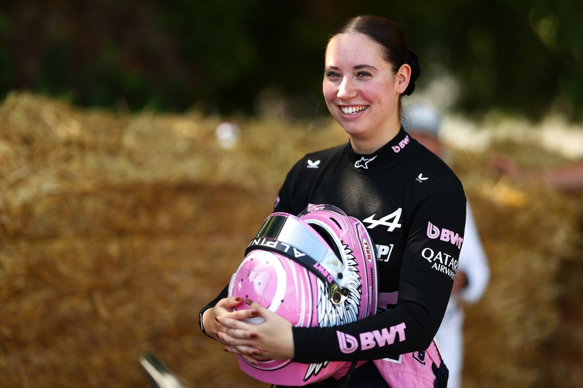 Nina Gademan protagonista a Goodwood con Alpine