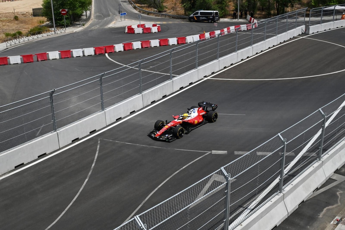 Ferrari in pista al Madring: le foto del debutto
