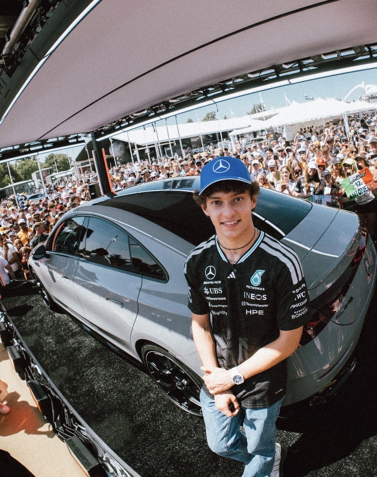 Kimi Antonelli protagonista a Goodwood