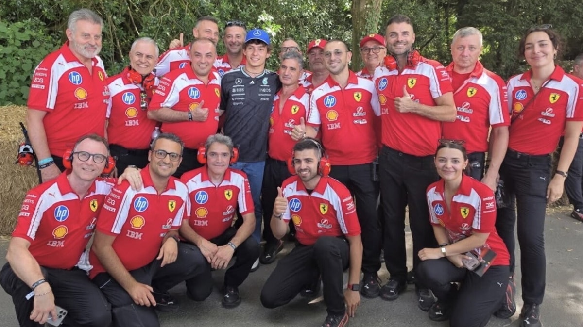 Kimi Antonelli protagonista a Goodwood