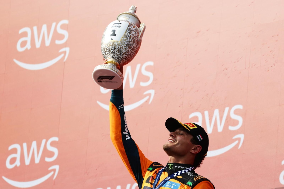 Il podio in Ungheria. La festa dei due campioni iridati e Antonelli