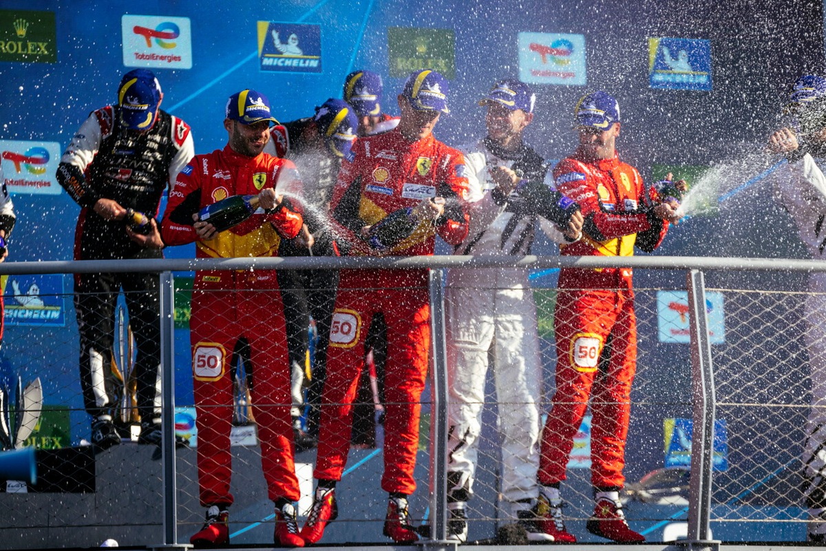 WEC a Monza, il podio Ferrari dell’ultima volta nel 2023