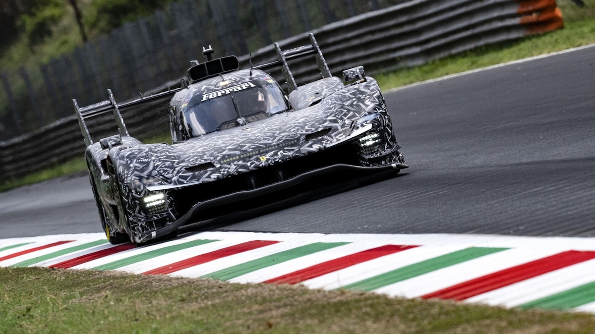 Ferrari 499P, il nuovo modello (camuffato) scende in pista a Monza