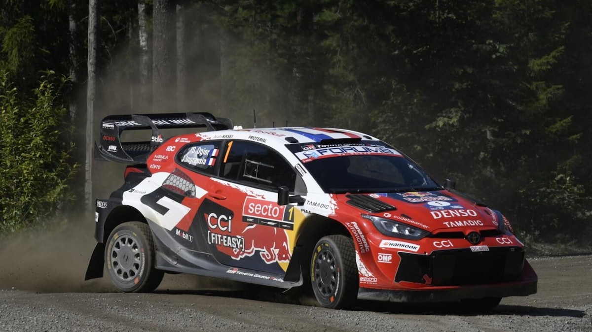 Ogier scherza dopo l'incidente: botta e risposta social con la moglie