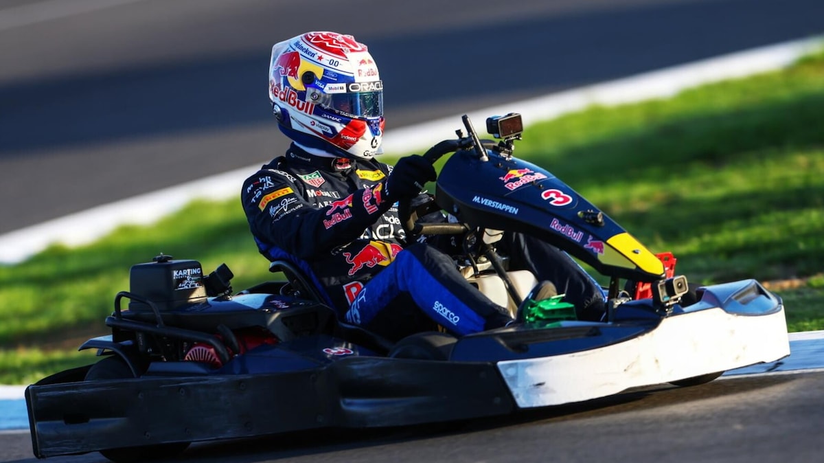 Verstappen domina la gara di kart a Silverstone: 100 sorpassi in 14 giri