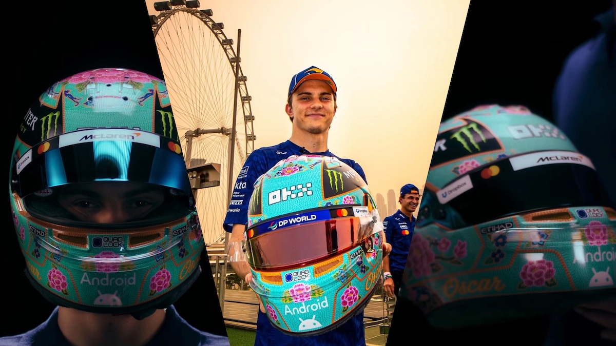 Oscar Piastri: il casco speciale per Singapore