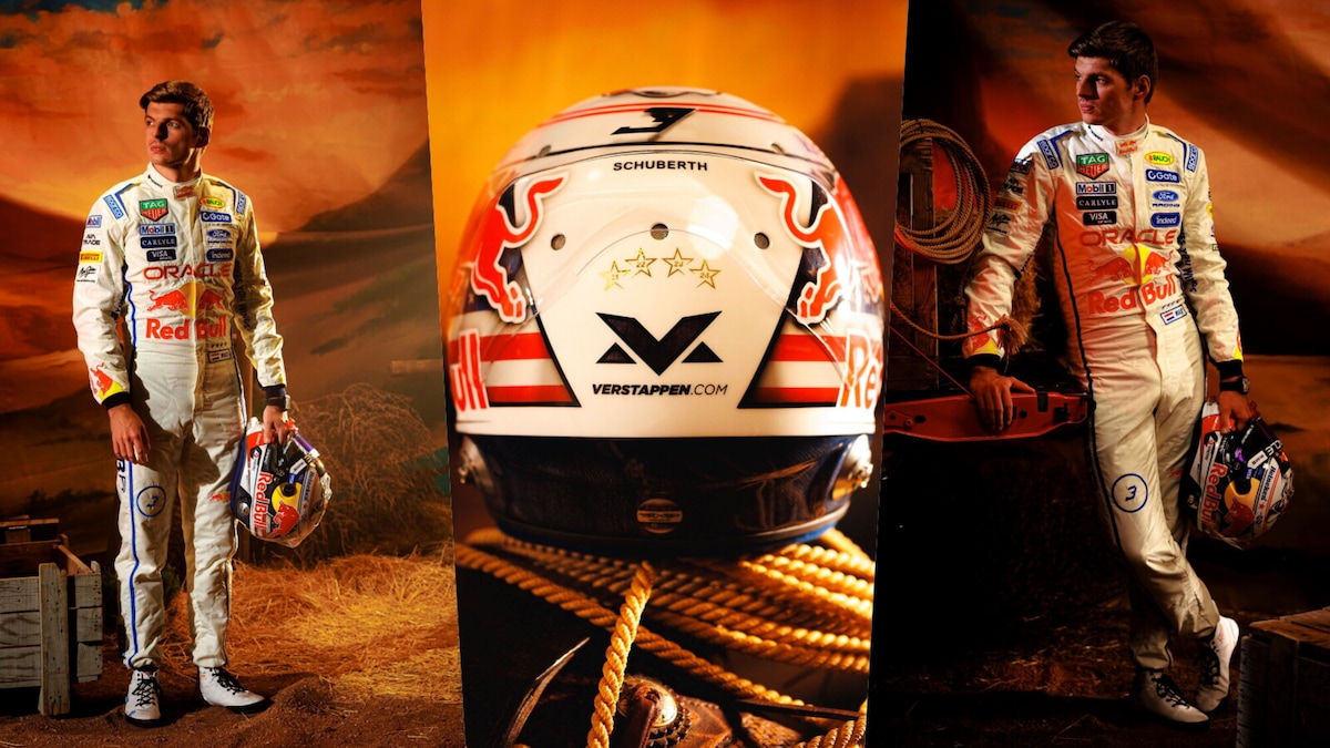 Nuovo casco per Max Verstappen ad Austin