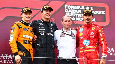 F1 Austria: vince Russell, contatto Verstappen-Norris