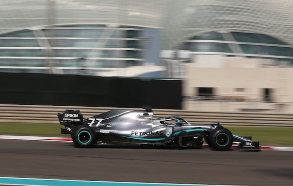 Bottas, test Abu Dhabi: apprese tante cose sulle gomme 2020