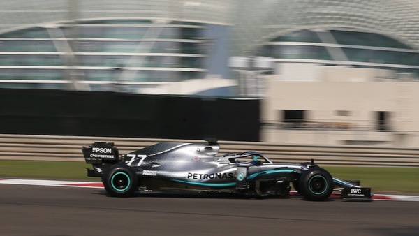 Bottas, test Abu Dhabi: apprese tante cose sulle gomme 2020