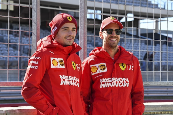 Ferrari: Vettel e Leclerc con i fan prima della presentazione della monoposto 2020
