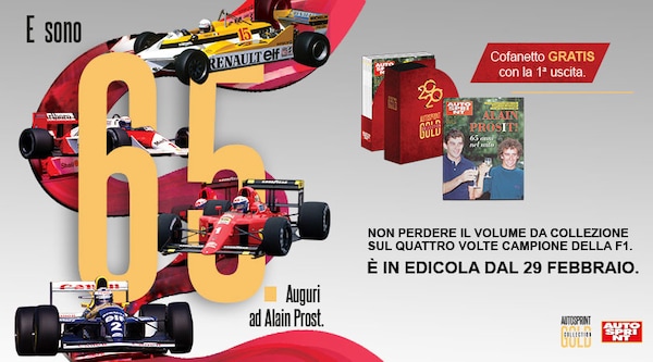 Inizia una nuova stagione Autosprint Gold Collection: Alain Prost 65 anni nel mito