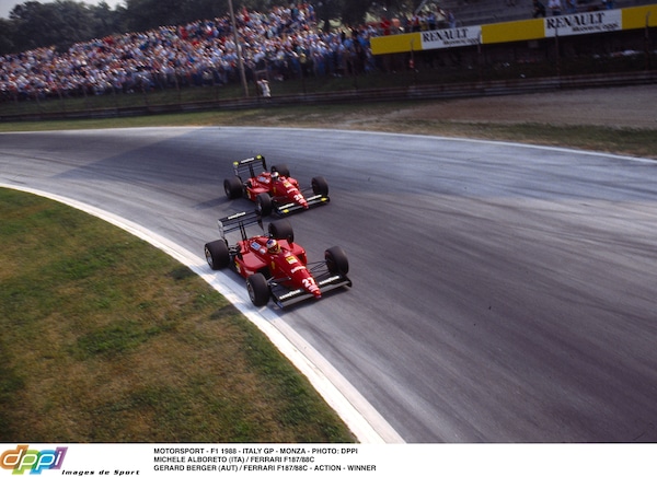 F1, orgoglio italiano: la doppietta Ferrari a Monza 1988