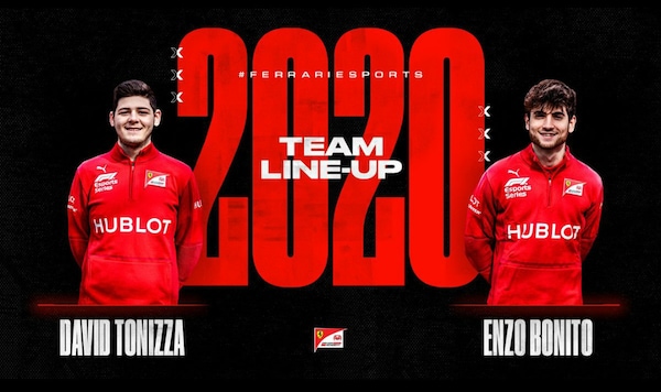 Ferrari eSports, ecco la line-up 2020