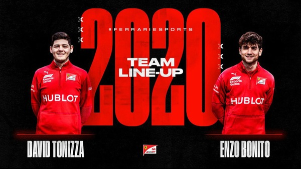 Ferrari eSports, ecco la line-up 2020