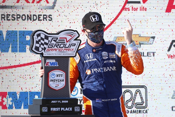 IndyCar: Dixon fa tre su tre in gara 1 a Road America