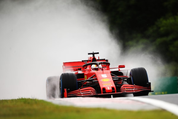 Gp Ungheria, analisi Fp2: Vettel al vertice su pista bagnata