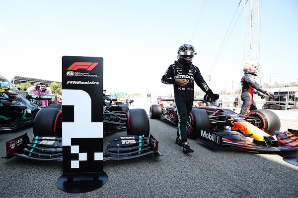 F1, qualifiche Gp Spagna 2020: tutte le foto della pole 100 della Mercedes