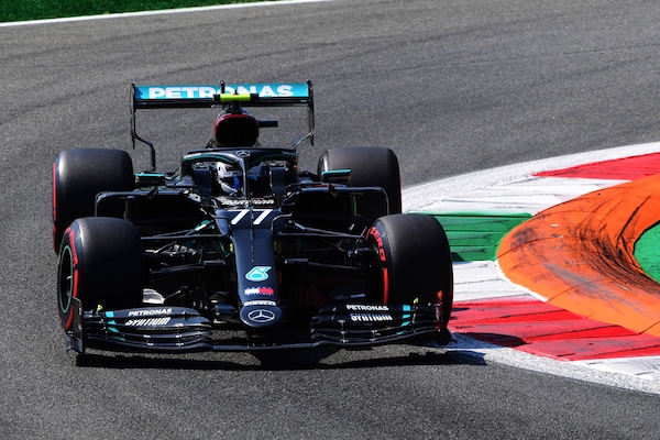 Gp Italia, Fp3: Bottas al comando, bene le McLaren con Ferrari fuori dai primi 10
