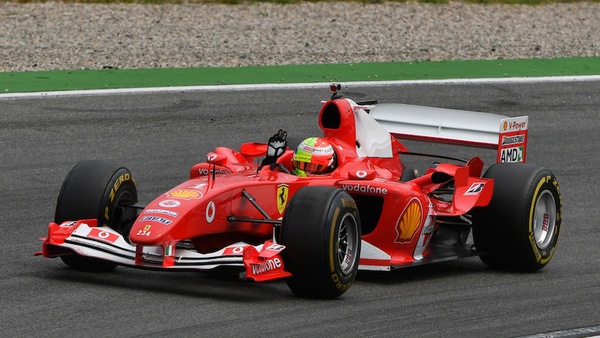 GP Toscana: niente libere per Mick Schumacher, esibizione con la F2004