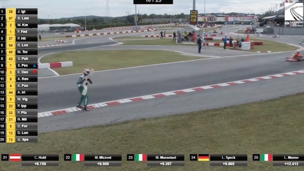 Kart, a Lonato la follia di Corberi rovina il mondiale KZ