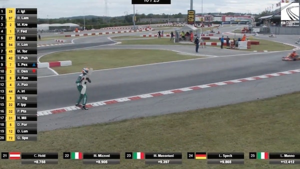 Kart, a Lonato la follia di Corberi rovina il mondiale KZ