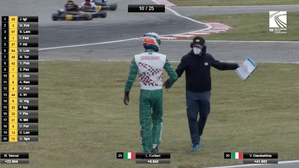 Kart, mea culpa Corberi: 'Non correrò mai più'