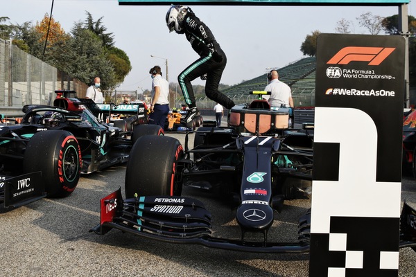 Qualifiche GP Emilia Romagna, Bottas: "E' tutto bellissimo: Lewis e Max mi daranno la caccia"