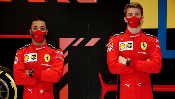 Test Abu Dhabi, Ferrari sceglie Fuoco e Shwartzman