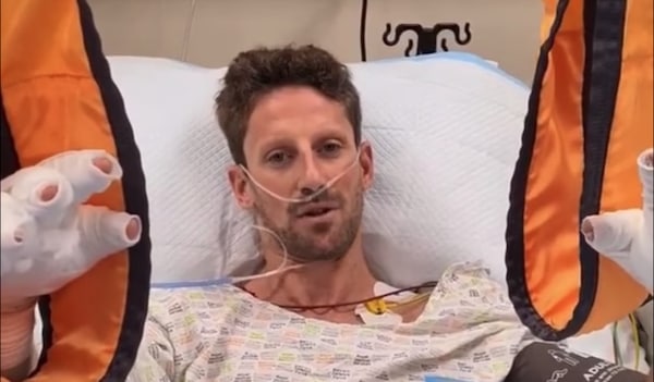Grosjean, martedì fuori dall'ospedale