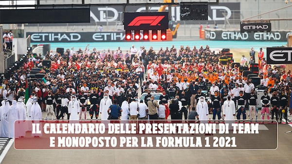 F1 Mondiale 2021: il calendario completo delle presentazioni di team e monoposto