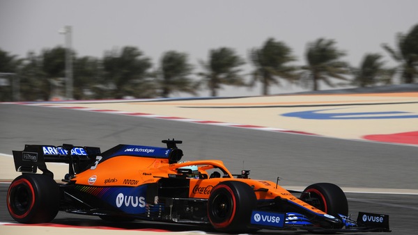 Test Bahrain 2021, Day-2, mattina: comanda Ricciardo