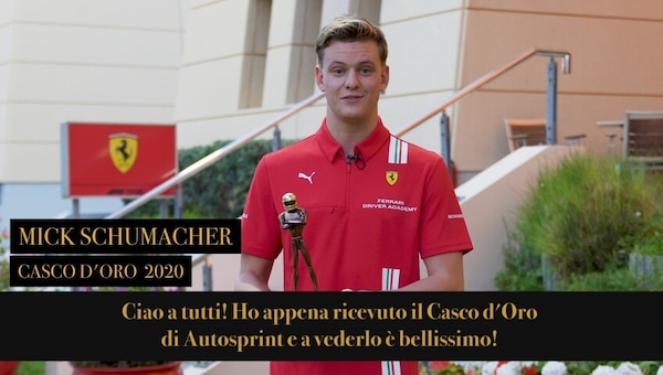 Caschi d'Oro, l'emozione di Mick Schumacher