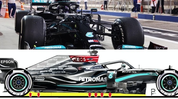 Mercedes W12: com'è cambiato il carico aerodinamico VIDEO