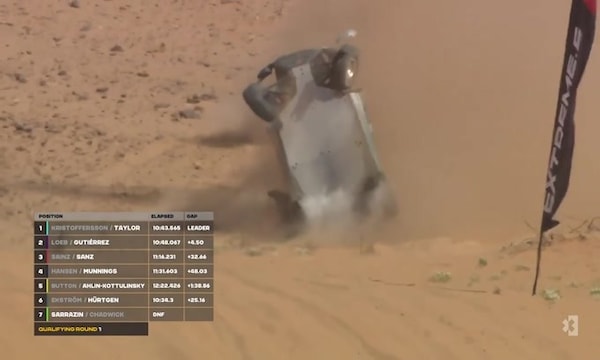 Extreme E, incidente terrificante per la Hurtgen nelle prime qualifiche