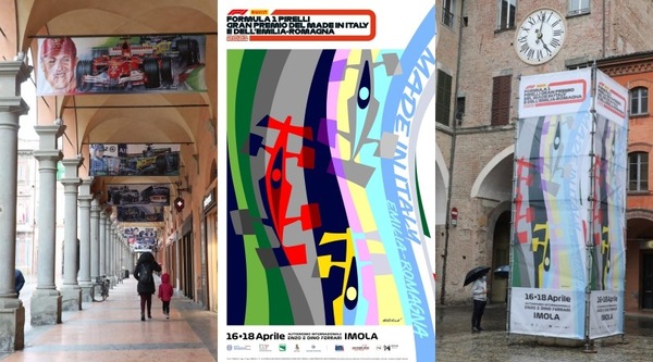 GP Emilia Romagna, Imola si colora con i poster della Formula 1