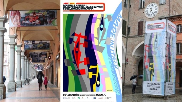 GP Emilia Romagna, Imola si colora con i poster della Formula 1