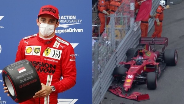 GP Monaco qualifiche: Leclerc sbatte contro le barriere ma fa sua la pole (per ora)