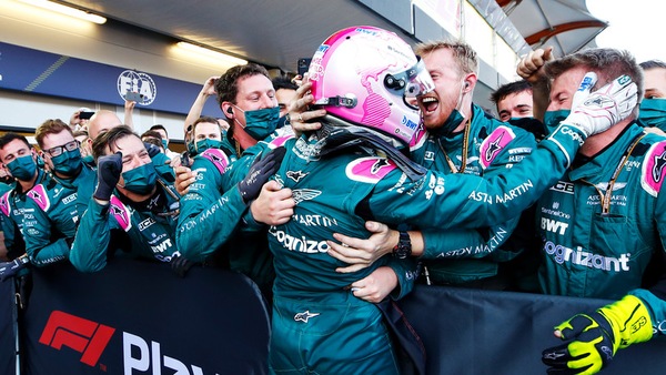 Vettel, primo podio per l'Aston Martin: "Grande gara, significa tantissimo"