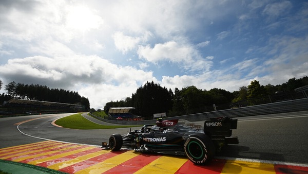 GP Belgio, FP1: Bottas al comando davanti a Verstappen