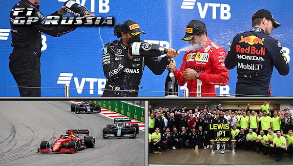 GP Russia: Hamilton quota 100, rimonta Super Max, Leclerc solo lacrime a Sochi