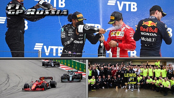 GP Russia: Hamilton quota 100, rimonta Super Max, Leclerc solo lacrime a Sochi