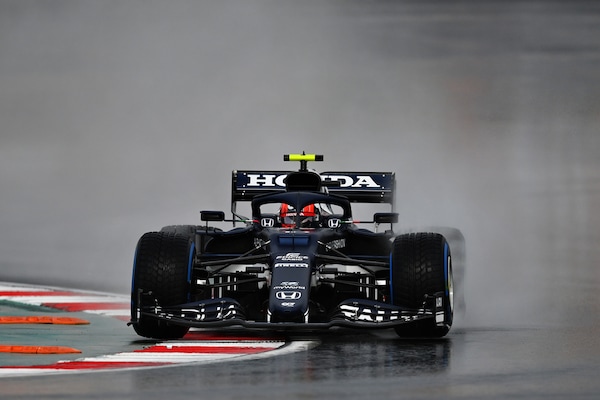 GP Turchia, FP3: Gasly svetta sul bagnato, Ferrari 4ª  e 5ª