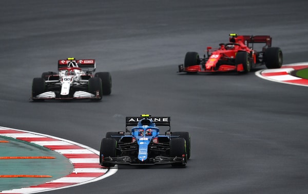 Ocon, 58 giri senza pit-stop: "Ancora un giro e avrei forato"