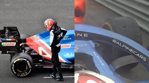 Ocon, la gomma devastata al GP di Tuchia come trofeo: "L'appenderemo in fabbrica"
