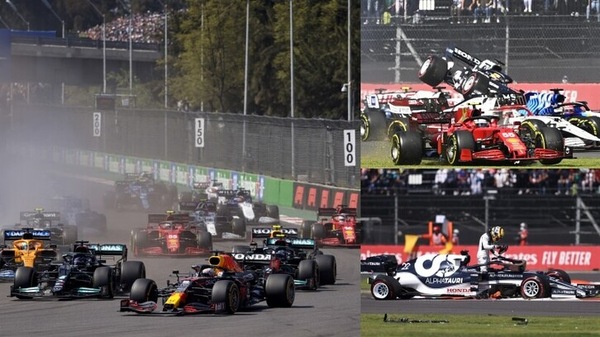 GP Messico: Bottas che botto al via con Ricciardo! E Verstappen ringrazia