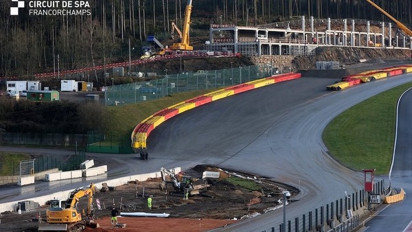 Spa-Francorchamps, così amplia le vie di fuga al Raidillon