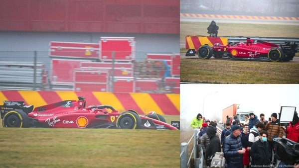 Nuova Ferrari F1-75: folla di tifosi per la prima uscita di Leclerc a Fiorano