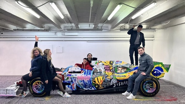 Senna, il mito rivive in un'opera d'arte esposta a Imola