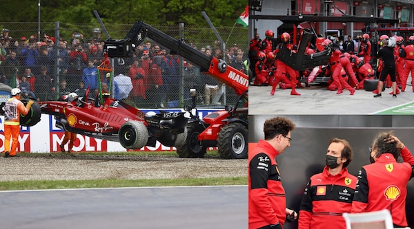 GP Emilia Romagna: dal k.o di Sainz all'erroraccio di Leclerc, il disatro Ferrari a Imola